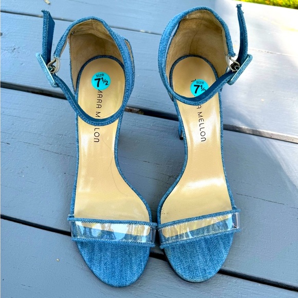 Tamara Mellon Woman’s Sandals Blue Size 7.5 - Picture 3 of 11
